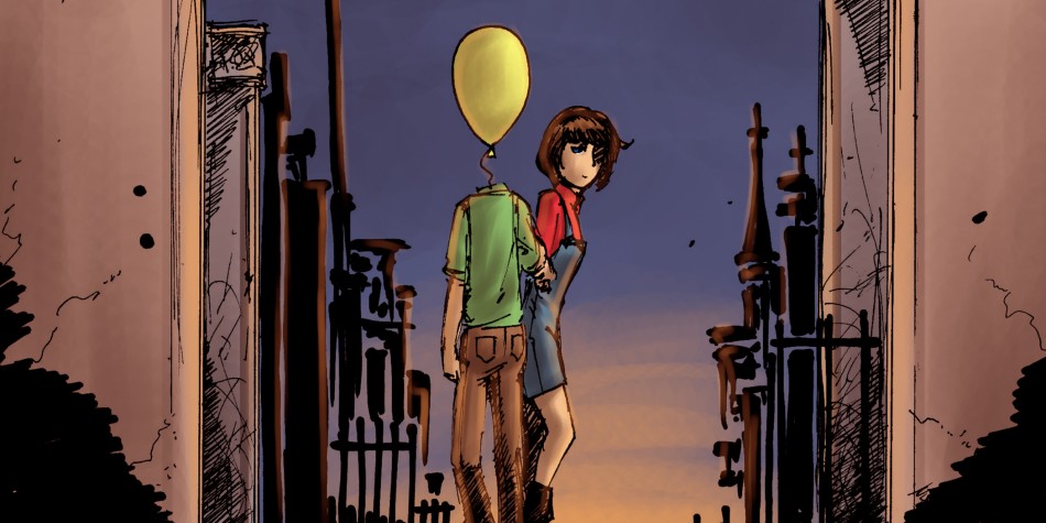 The Boy with a Balloon for a Head